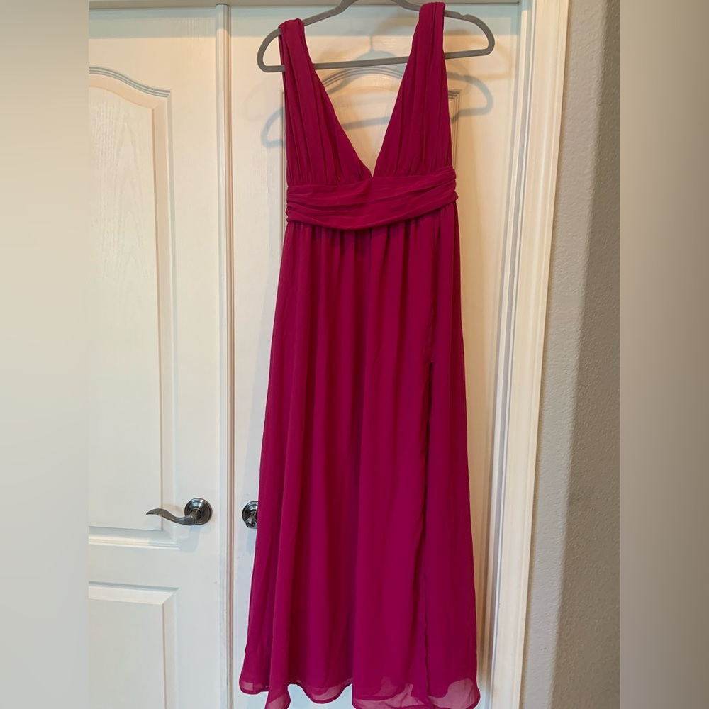 Lulus fuschia long dress
